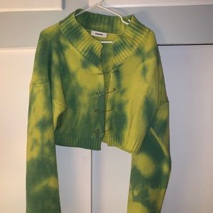 Danielle Guizio Safety Pin Tie-Dye Sweater M/L